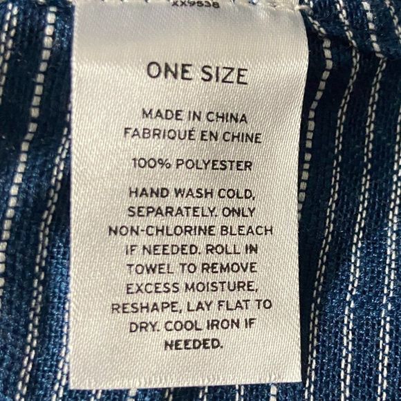 NWT TREASURE‎ & BOND Blue Pinstripe Long Open Tie Cardigan (O/S) - Picture 8 of 9